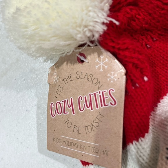 NWT Cozy Cuties Knit Santa Clause Winter Hat Size 8t - Picture 4 of 5